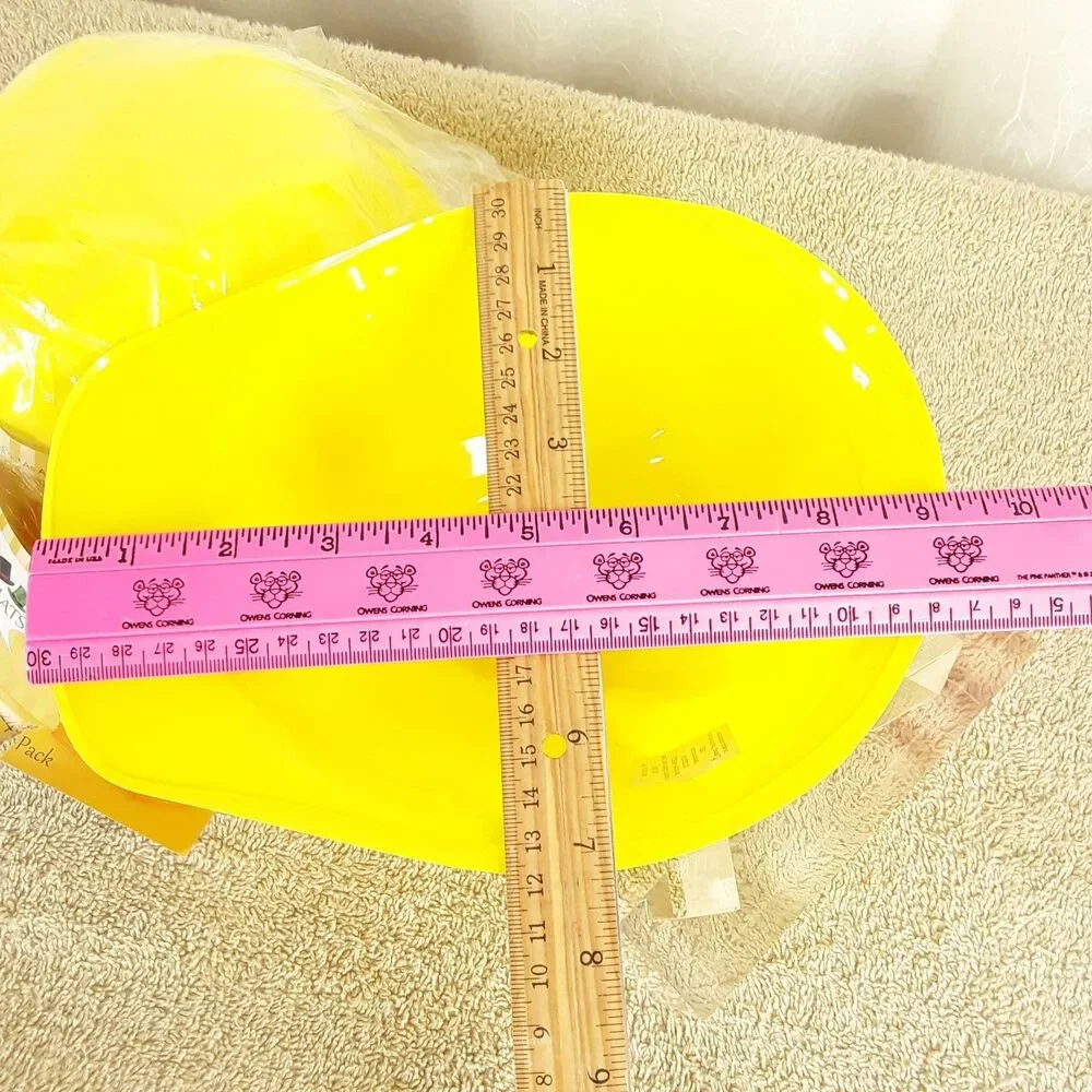 Child Sized, 24 Pack Party Hats, Construction Worker, Yellow Plastic, Kids Toys